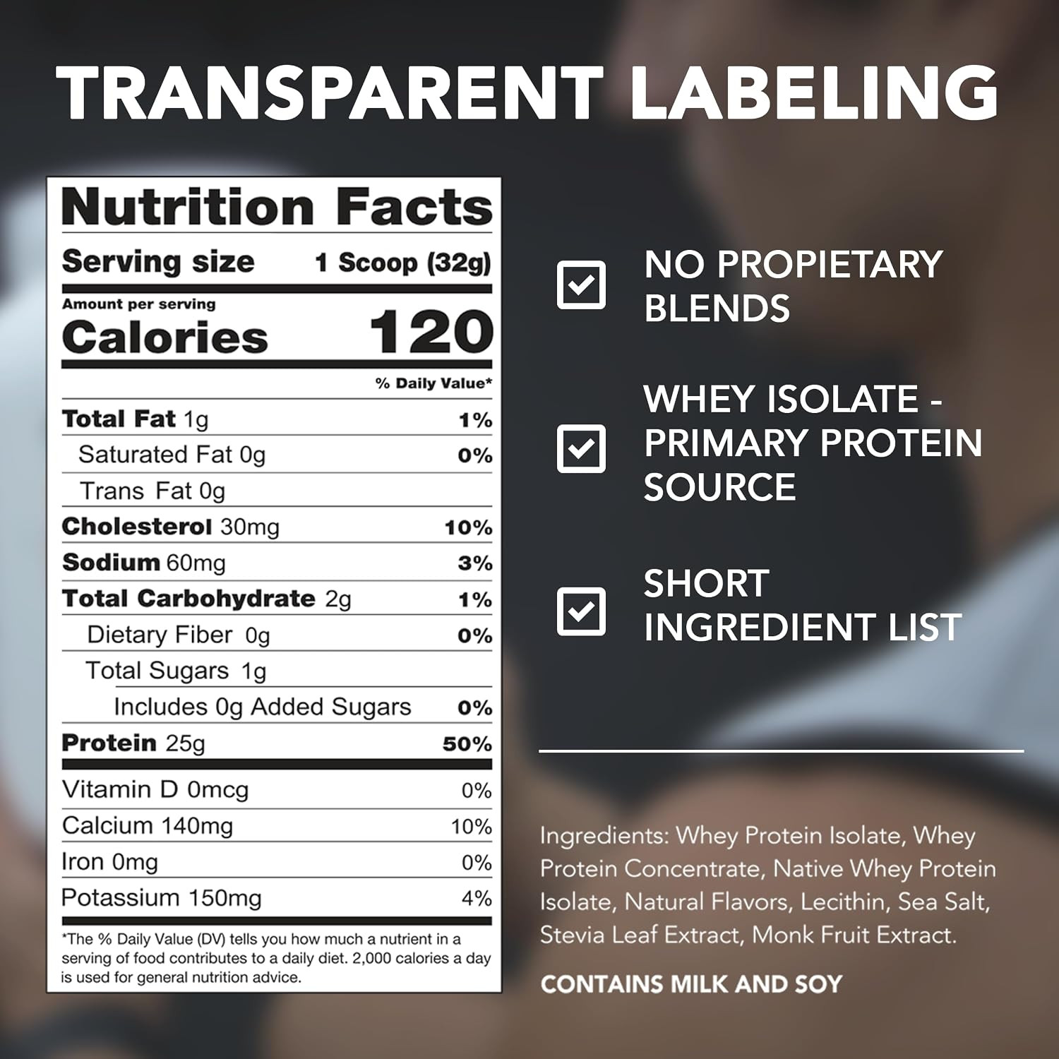 Clean Rival Whey True Vanilla Protein Powder I Whey Isolate Primary Source I 5.0