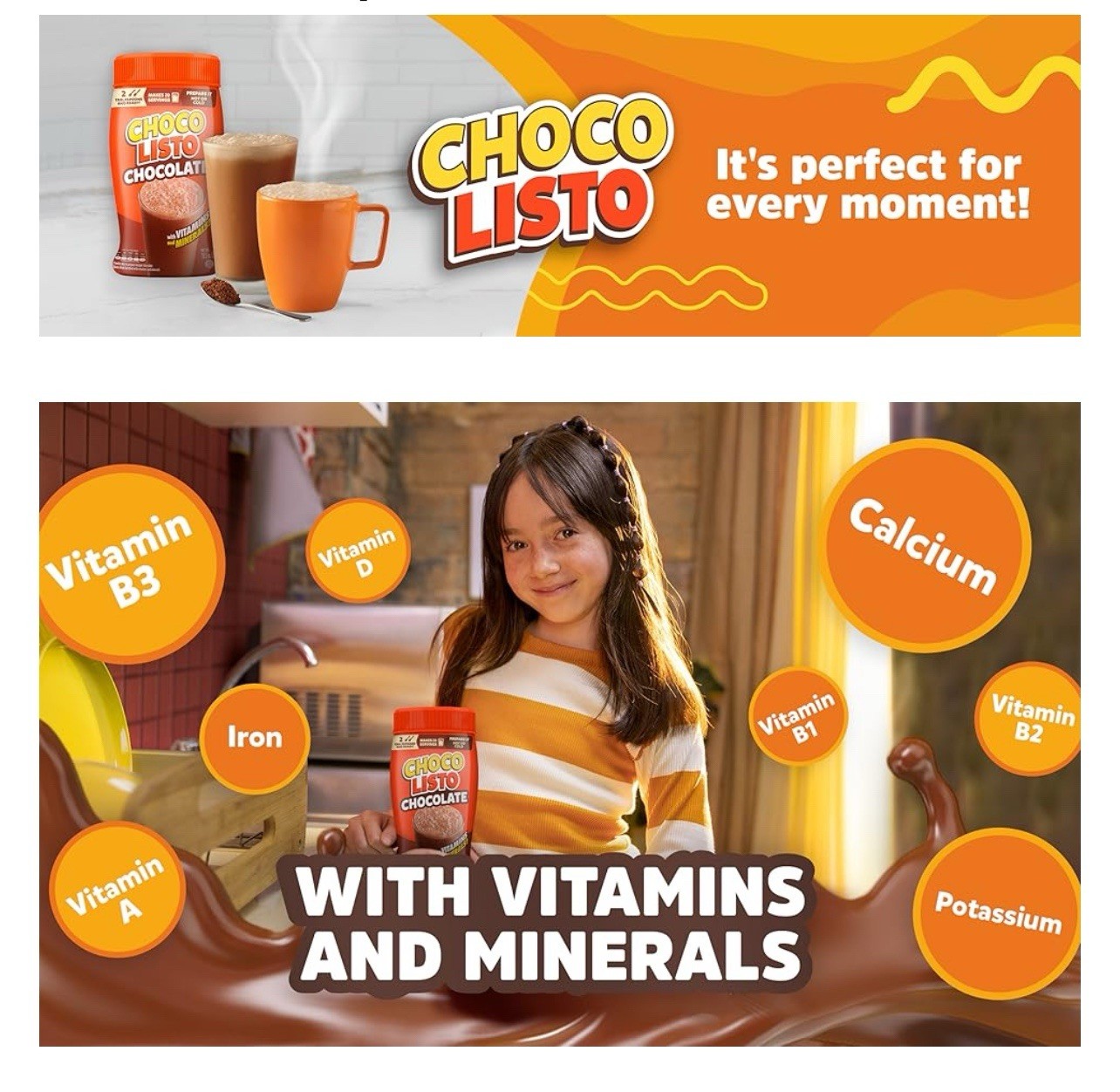 2 PK – Chocolisto🥛Chocolate 🍫 Beverage w/ Vitamins & Minerals 35.2 oz