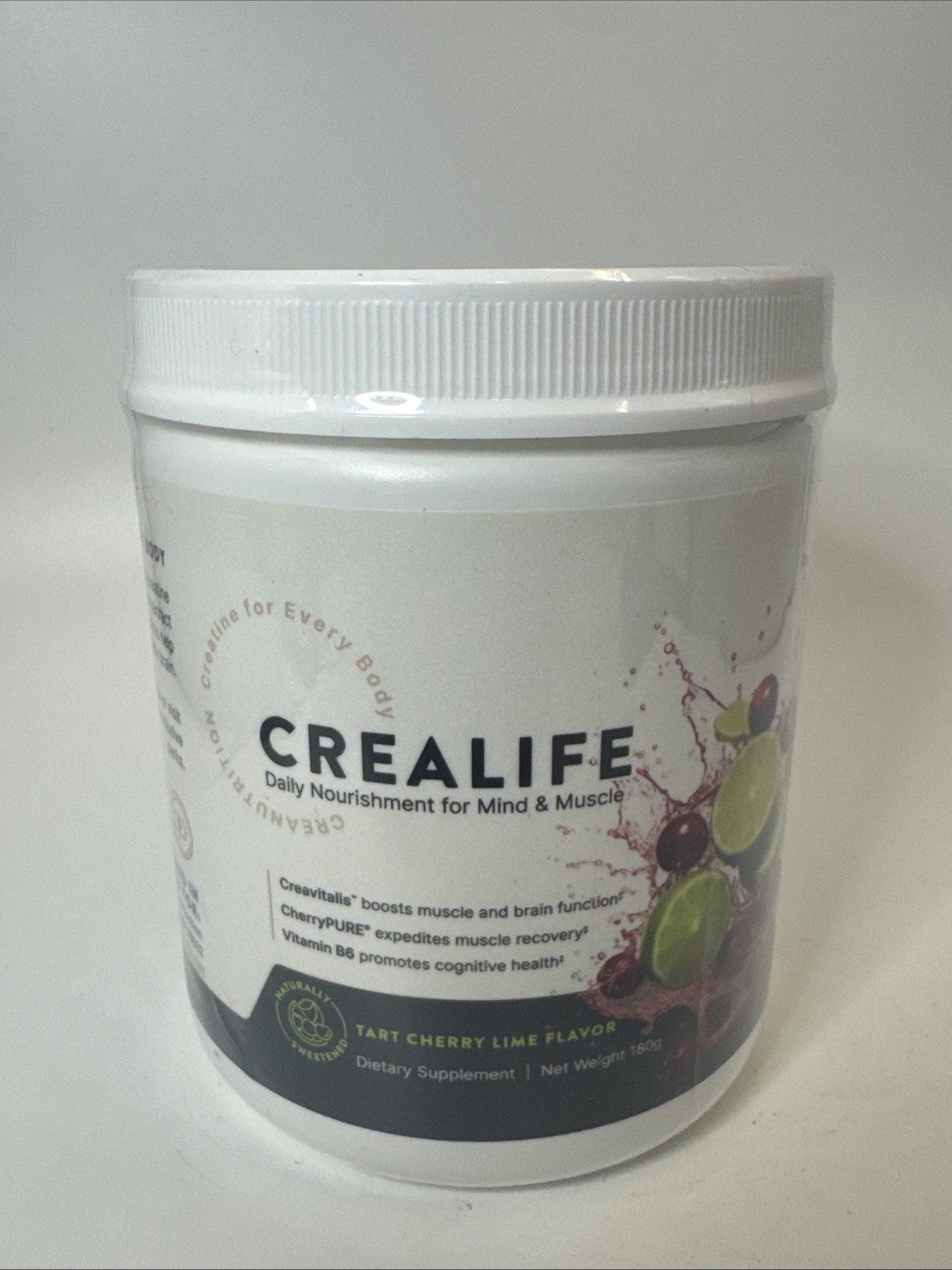 CreaLife – German Micronized Creatine + USA Tart Cherry + Vitamin B6 12/2026
