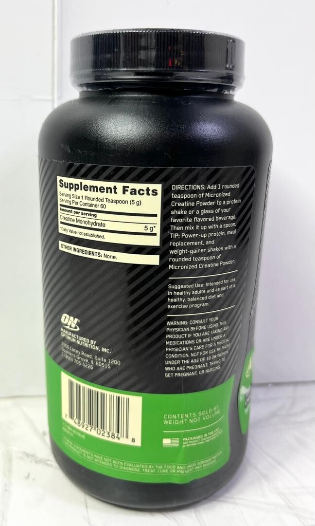 Optimum Nutrition, Micronized Creatine Powder, Unflavored, 10.6 oz (300 g)