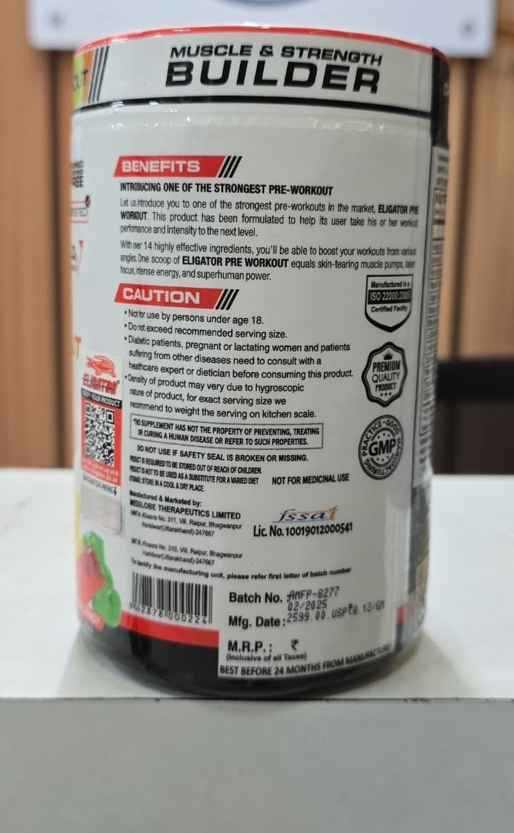 Muscle & Strength Pre Workout Improve Muscle & Boost Energy 320 gm