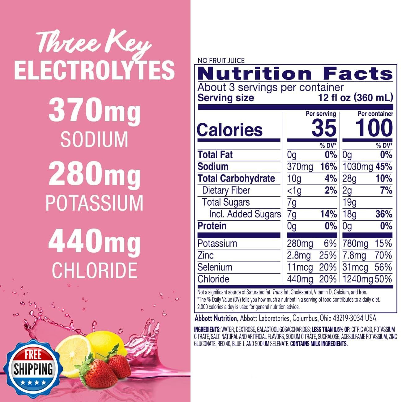 Pedialyte AdvancedCare Electrolyte Solution with PreActiv Prebiotics, Hydrati