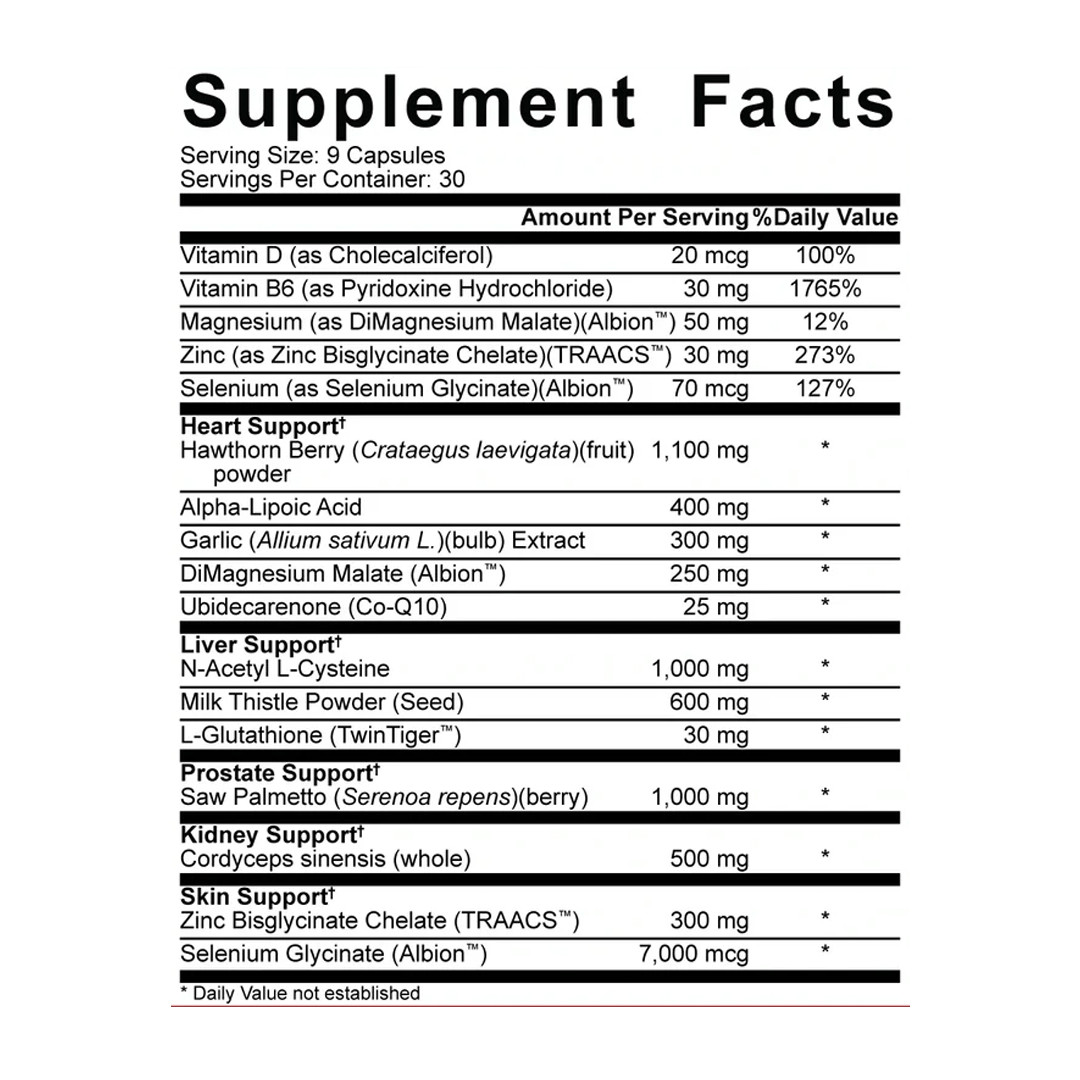 5% Nutrition – LIVER & ORGAN DEFENDER: LEGENDARY SERIES – 270 Capsules