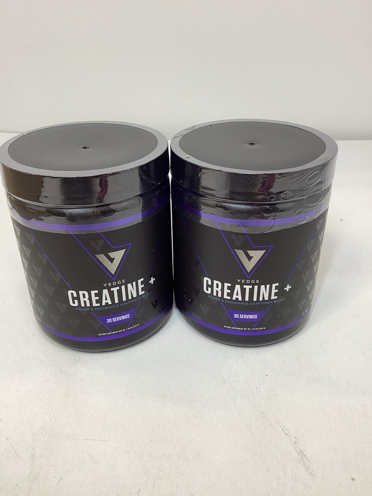 2x Vedge Nutrition Creatine + 30 Servings Monohydrate Powder Exp 10/2027
