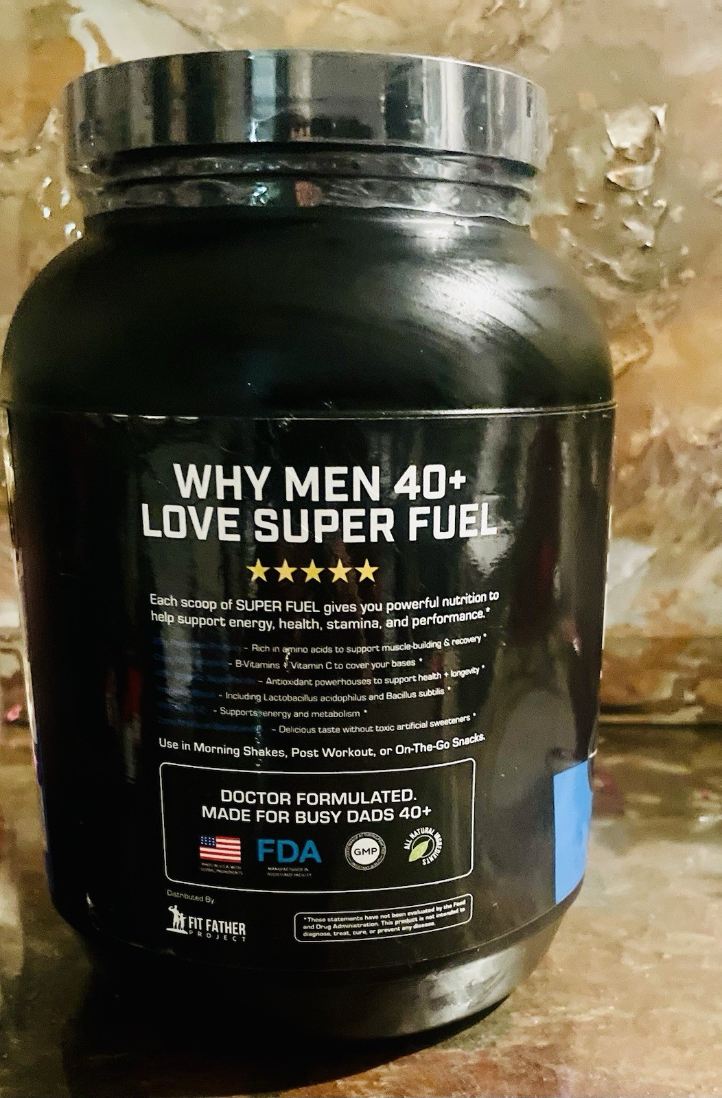 Fit Father Project Super Fuel Men 40+ Chocolate Cake Protein Drink Exp 02/2028