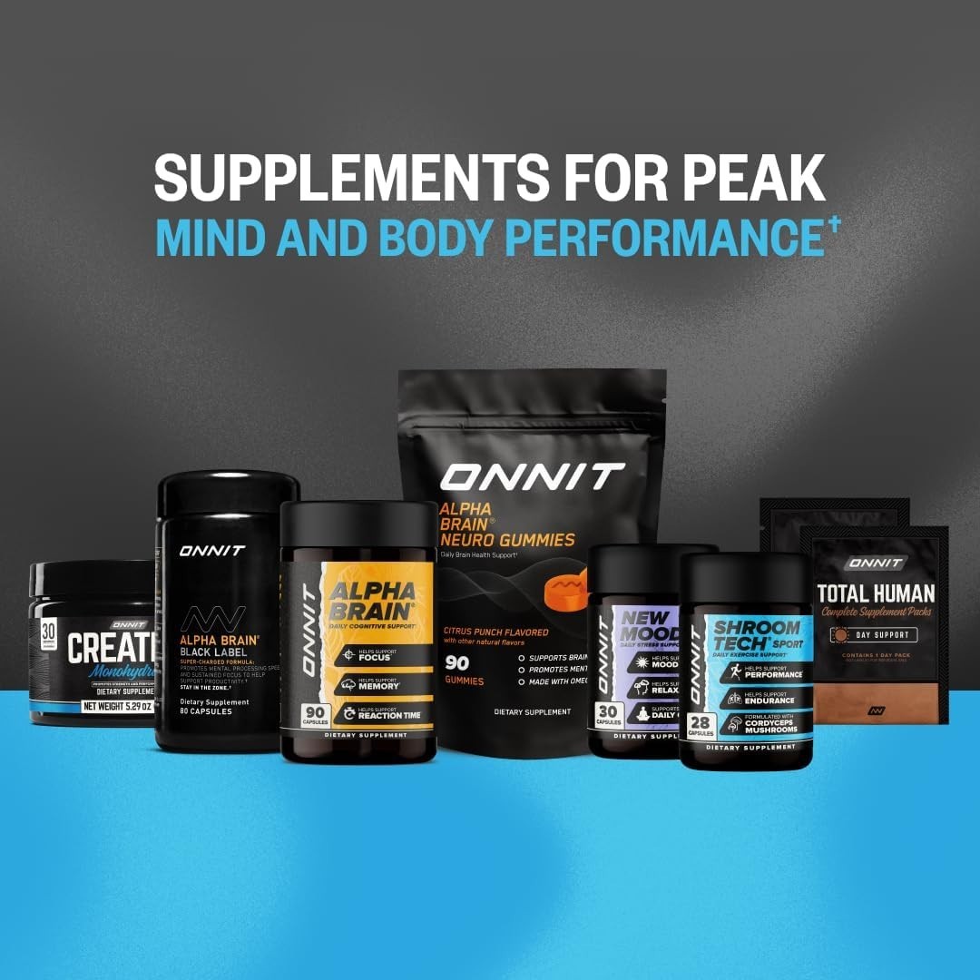 Onnit Creatine Monohydrate – 5g Per Serving (30 Tub), 5.29 Oz (Pack of 1) …