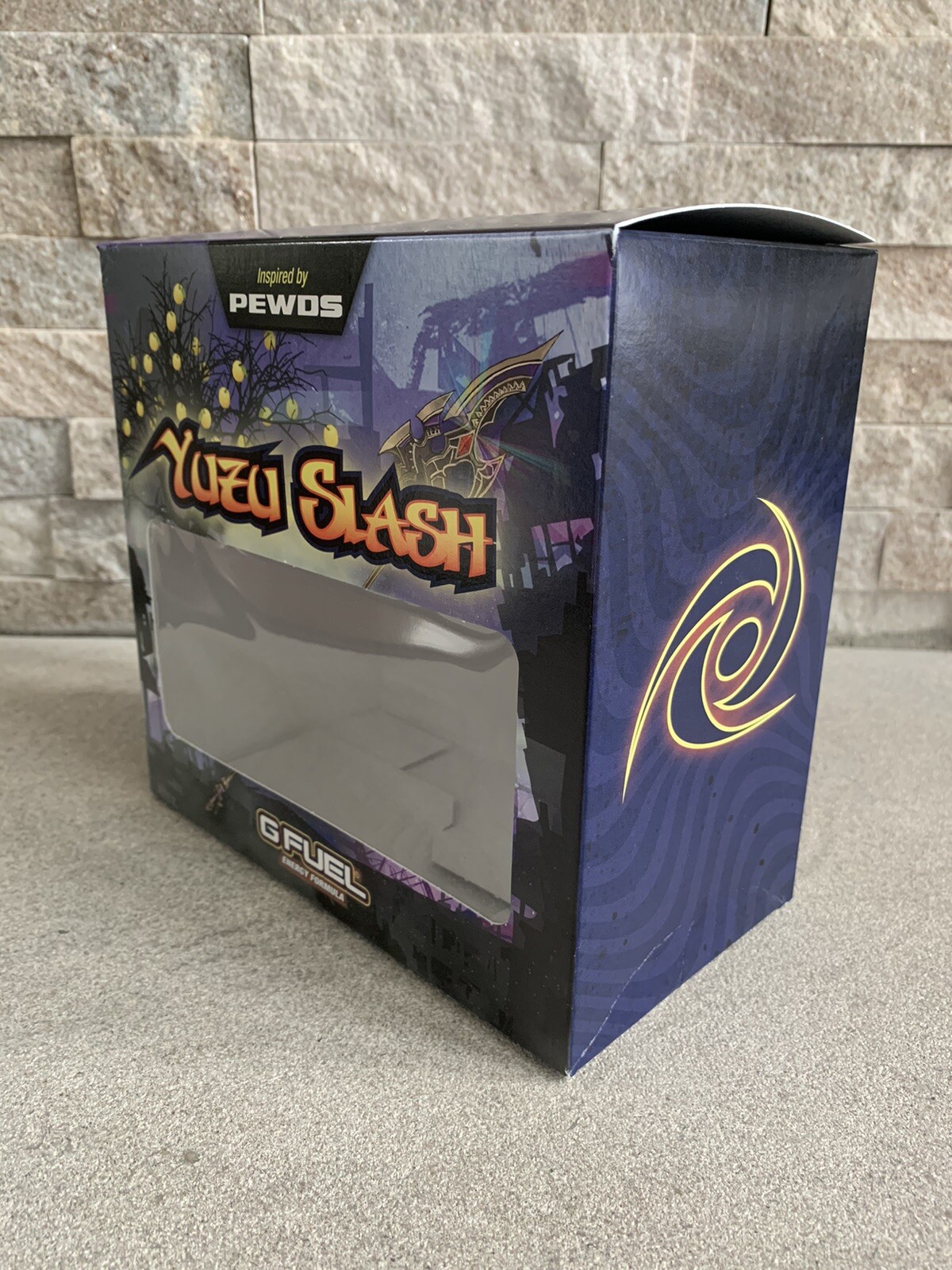 GFUEL collectors box “Yuzu Slash” Pewdiepie G Fuel BOX ONLY + Sticker Pewds