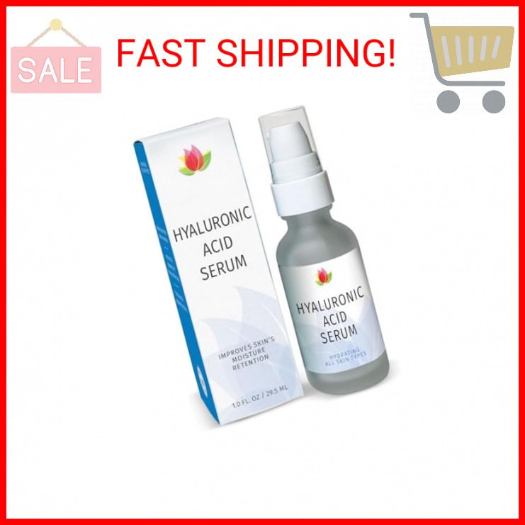 Reviva Labs Hyaluronic Acid Serum for Face and Neck – Moisturizing, Nourishing,