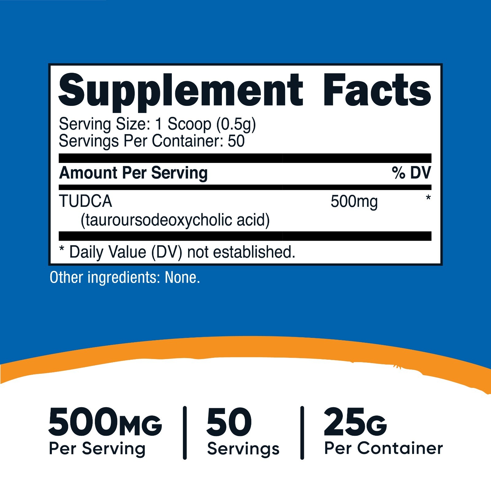 Nutricost Tudca Powder 25 Grams (Tauroursodeoxycholic Acid) – Gluten Free