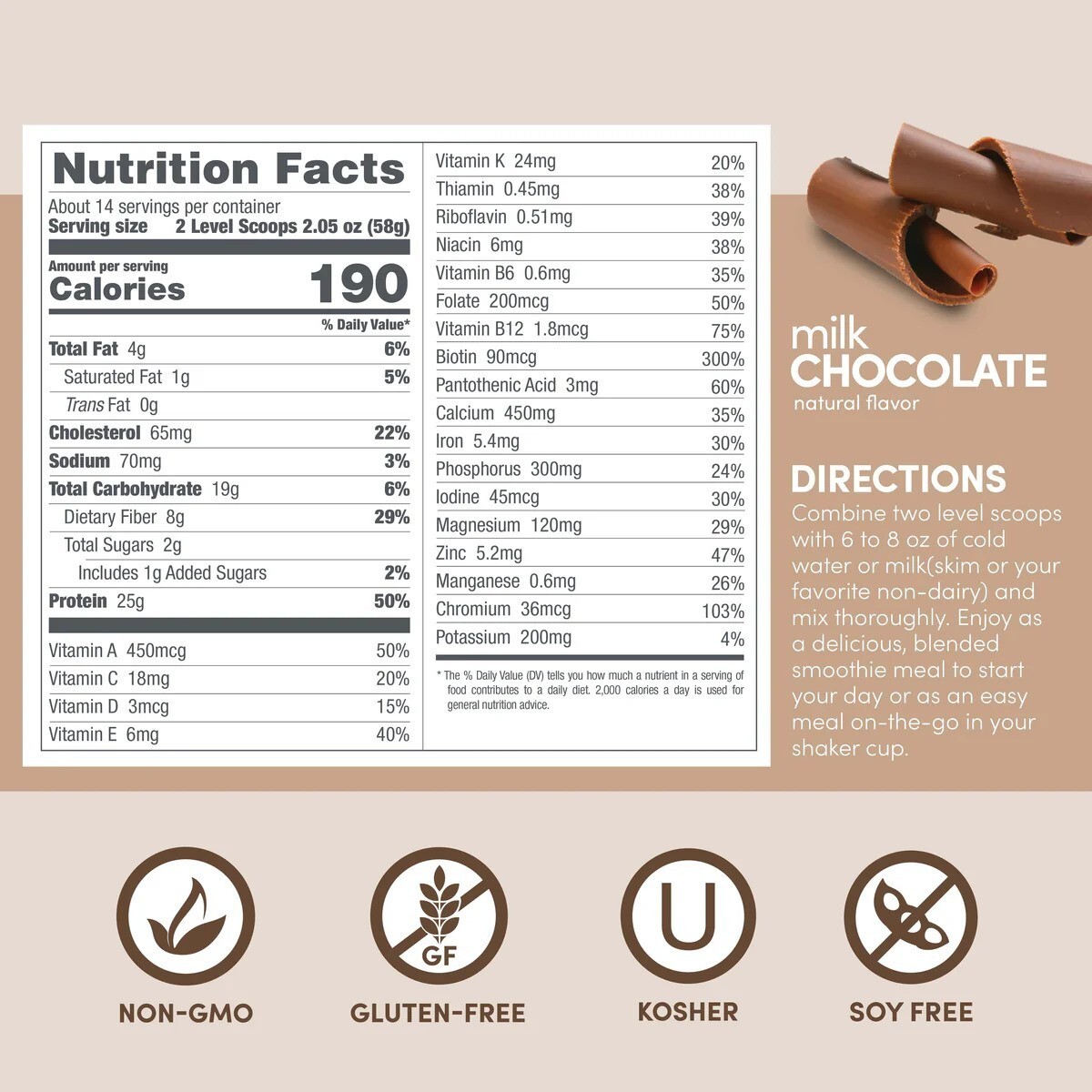 Designer Whey Protein Powder Chocolate Flavor with Probiotics 1.72lb(pack of 3)