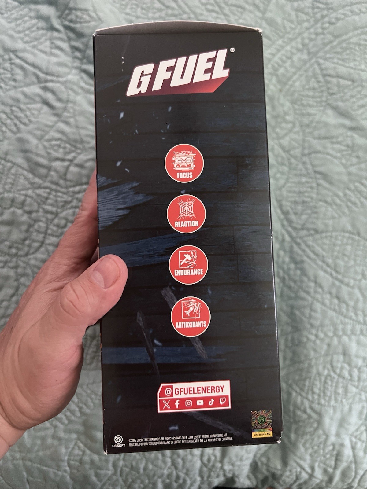 G-Fuel Rainbow Six Siege Breach Berry Collector’s Box Tub Shaker Cup & Stickers