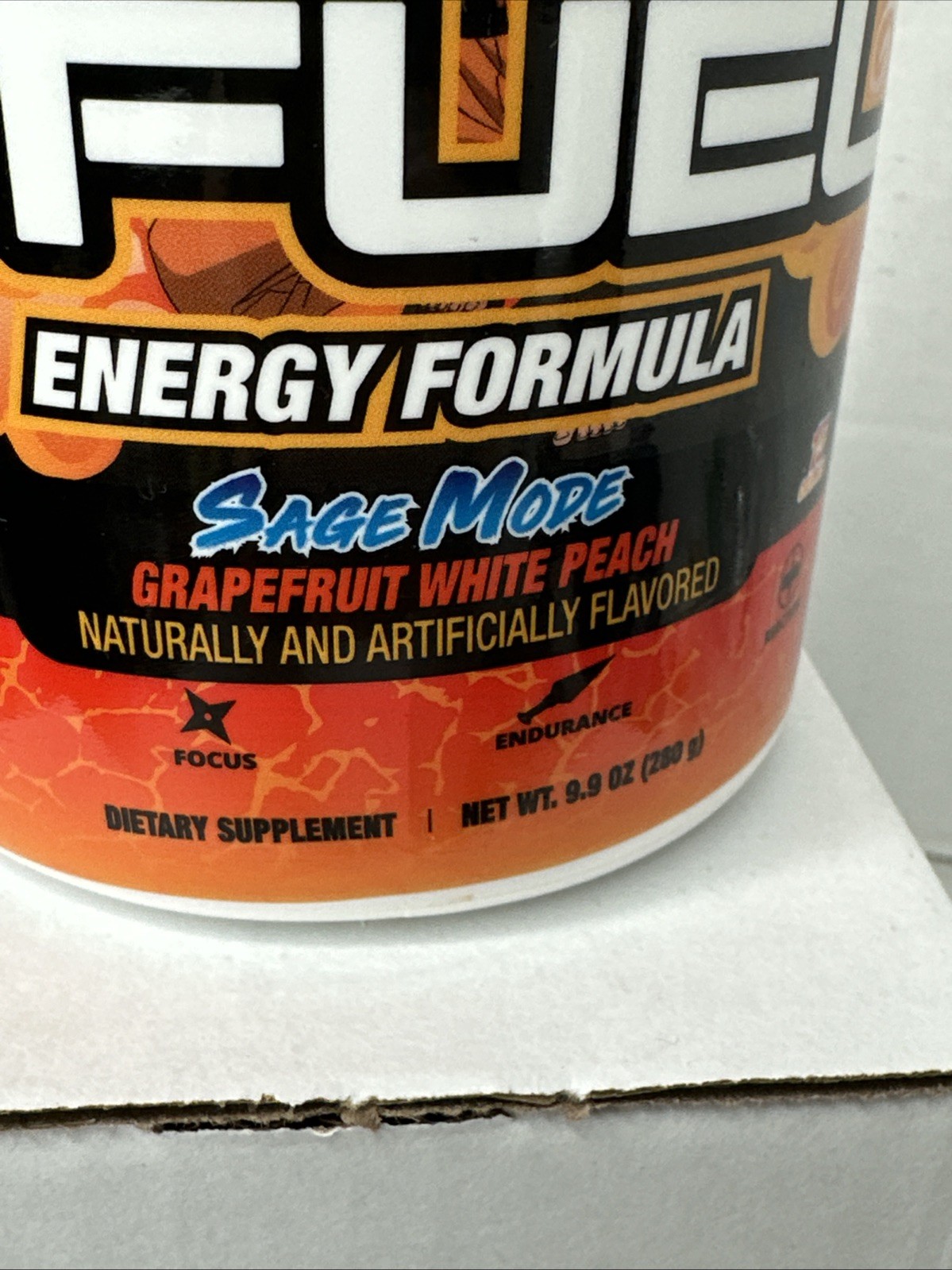 Gamma Labs G Fuel Naruto’s Sage Mode GFuel 40 Servings Grapefruit White Peach