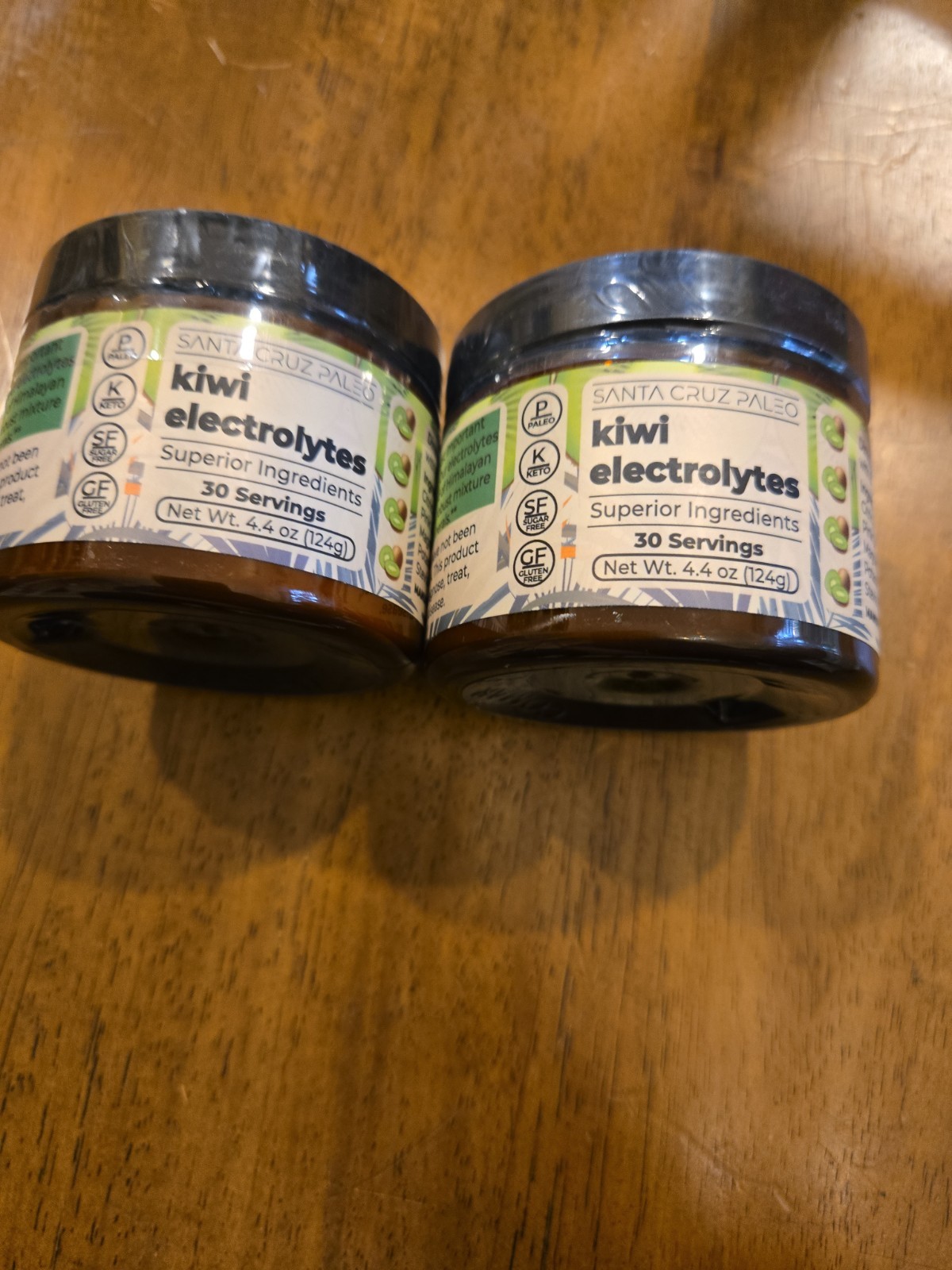 Santa Cruz Paleo Electrolyte Powder Kiwi Flavor 30 Servings each 2 pack exp 1/27