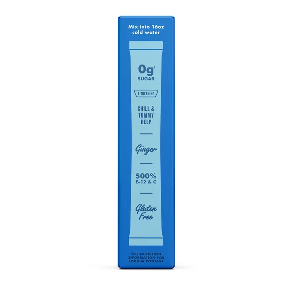 Waterboy Weekend Recovery Hydration Powder Packets, Blue Raspberry, 5 Count