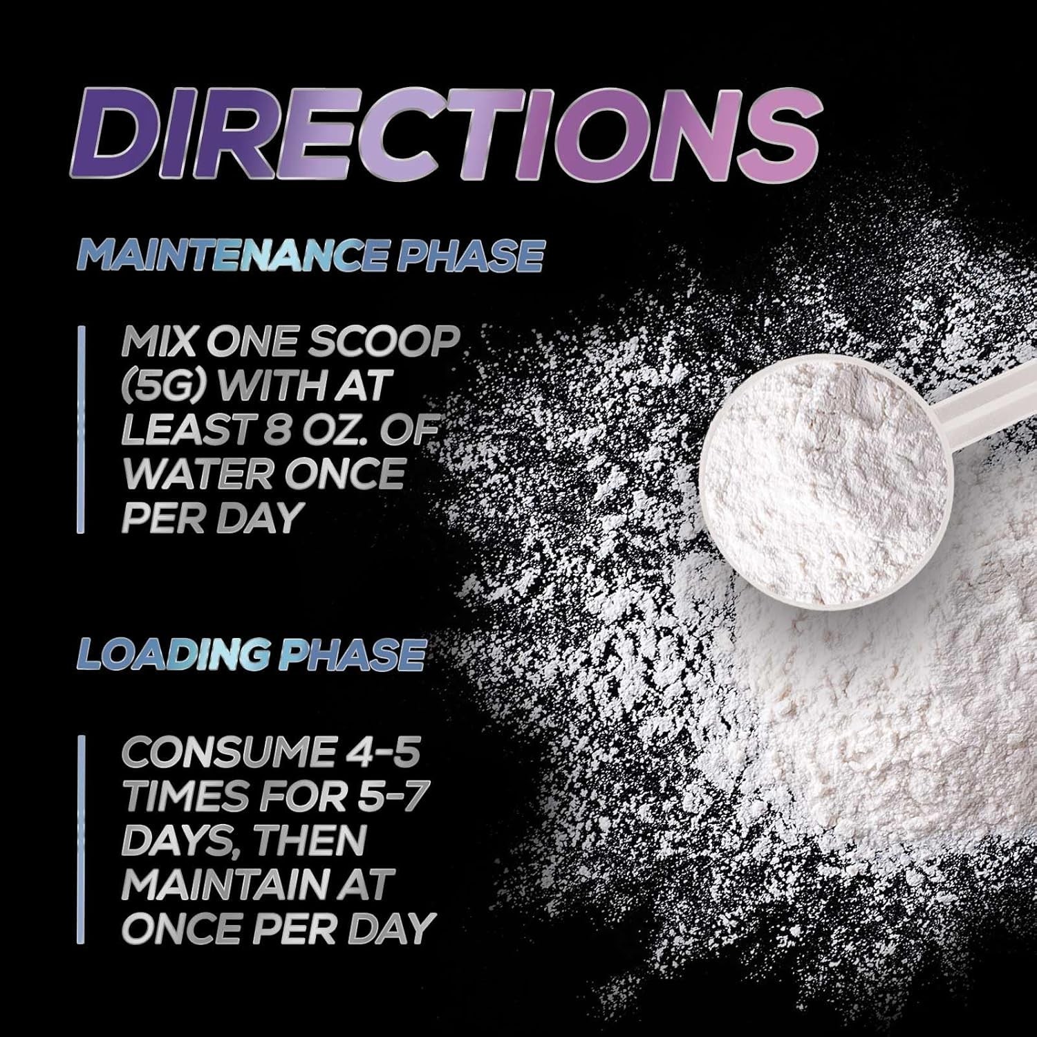 Creatine Monohydrate Micronized Powder 5000mg – Unflavored – Workout Supplement