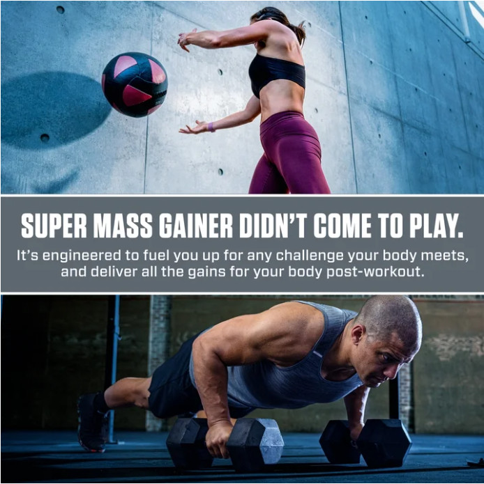 Dymatize Super Mass Gainer, Gourmet Vanilla, 12 lb, 52g Protein