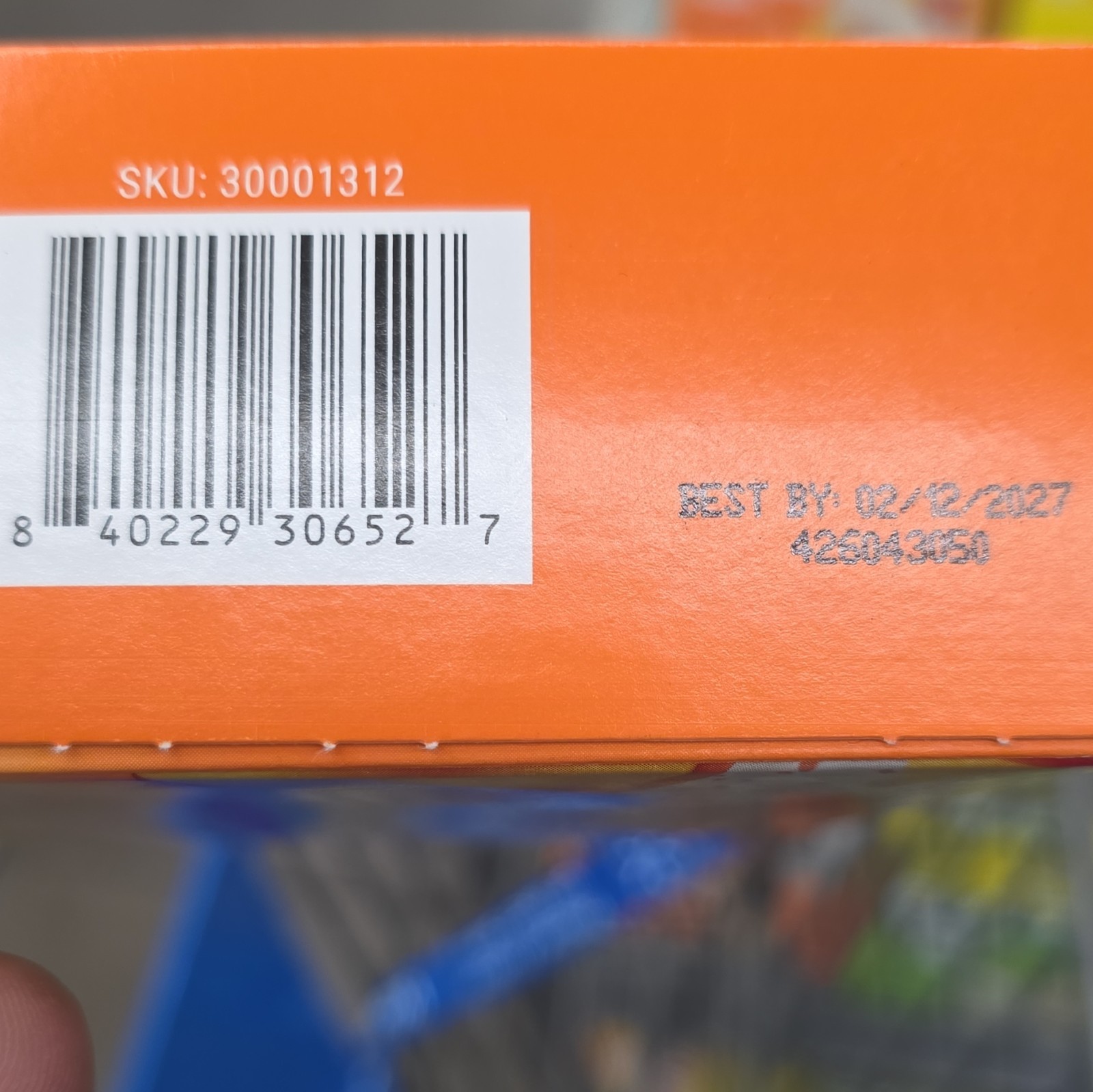 BUILT Sour Puff Protein Snacks Sweet Peach Punch Gluten Free 4 Count