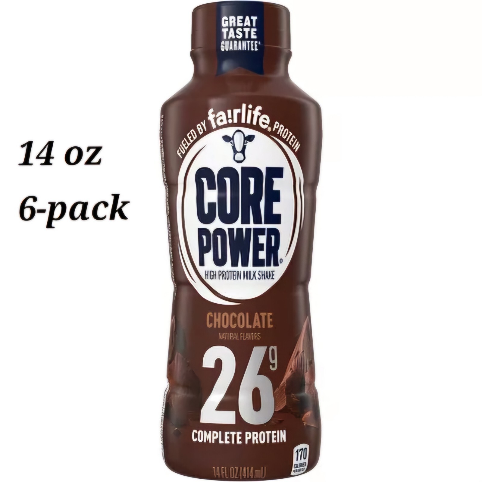 Core Power Chocolate 26g Protein Shake – 14 fl oz Bottle6-pack