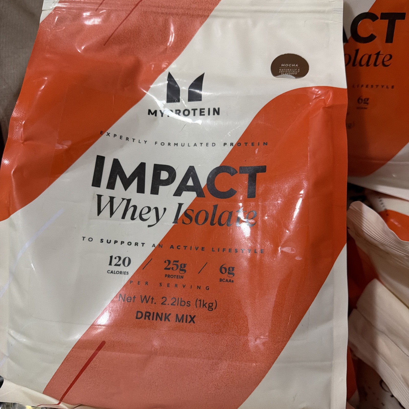 MyProtein Impact Whey Isolate 1kg Mocha expired 2027
