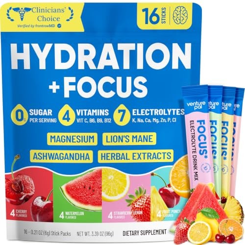 2-in-1 Hydration Packets + Focus Support 1 Pound (Pack of 1) V1-variety