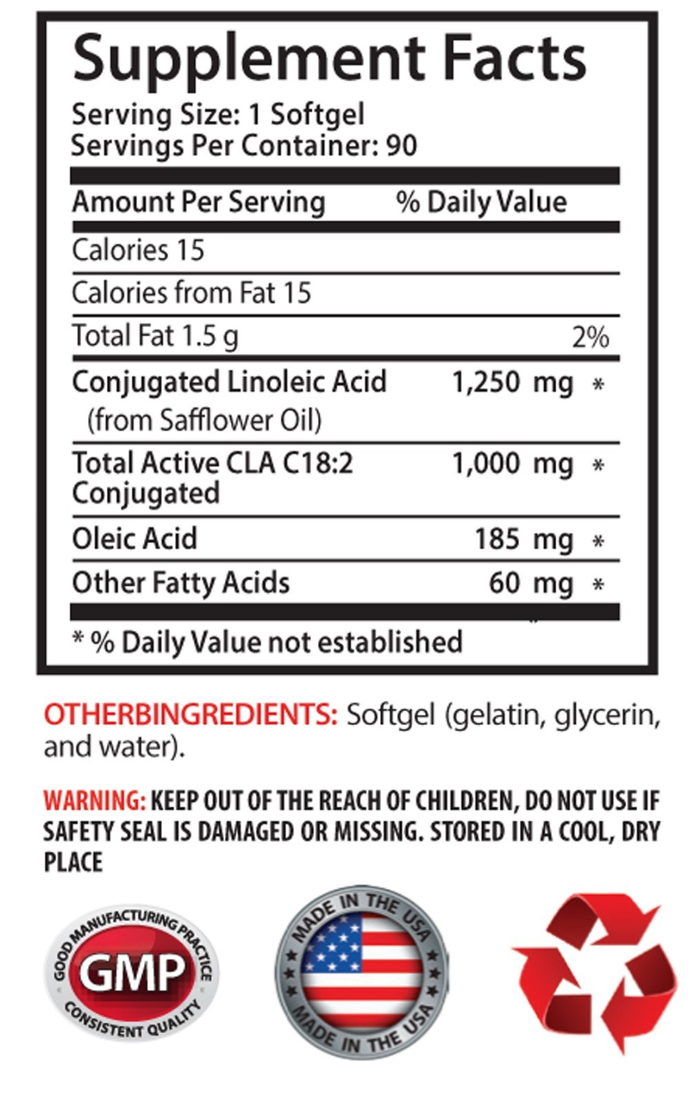 Bodybuilding Supplements – CLA 1250mg – Stronger Immune System Ultimate Pills 6B