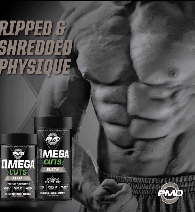 Omega Cuts Elite- Omega Fatty Acids & CLA for Muscle & Definition – 90 Softgels