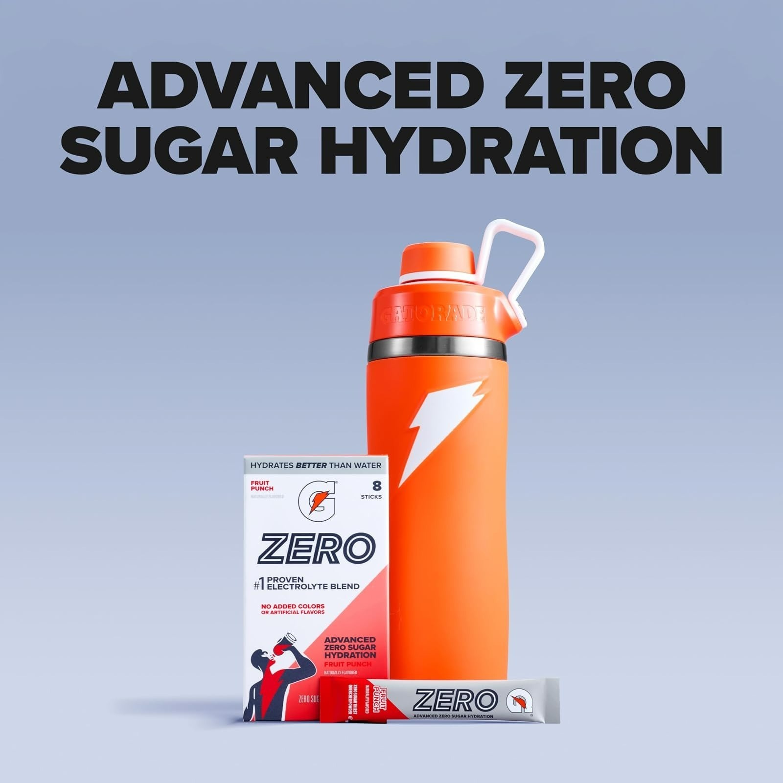 Gatorade Zero Sugar Powder – Electrolyte Drink Mix, 32 Servings