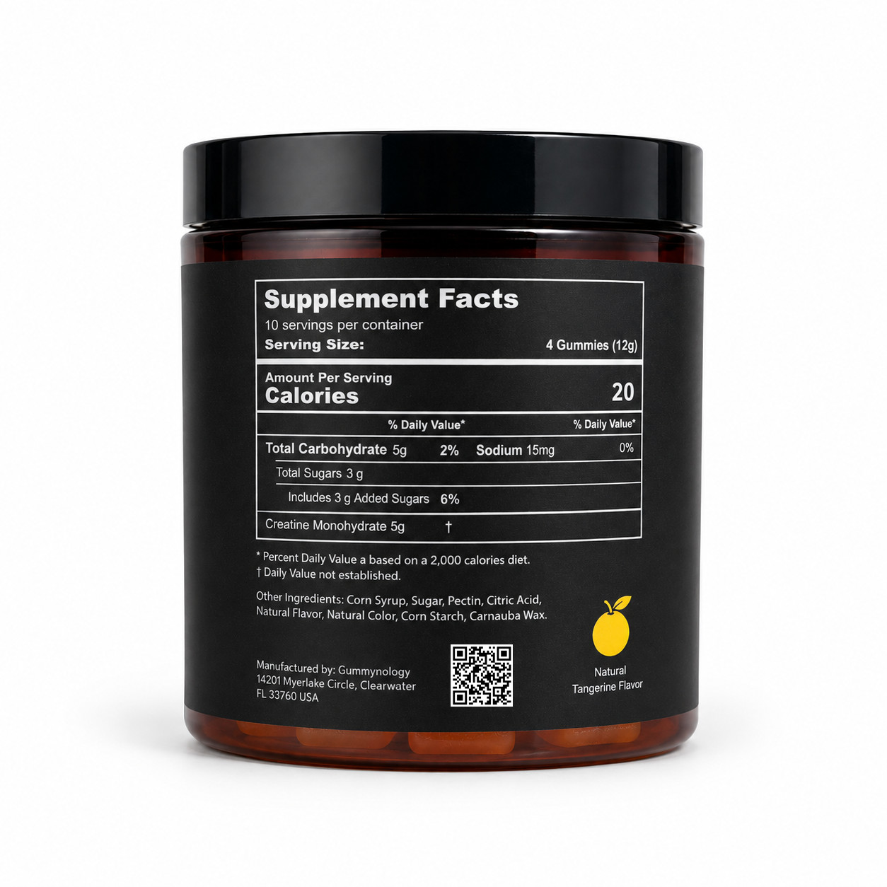 1 UNIT Creatine gummies, 5g creatine, 40 gummies per bottle, vegan, gluten-free