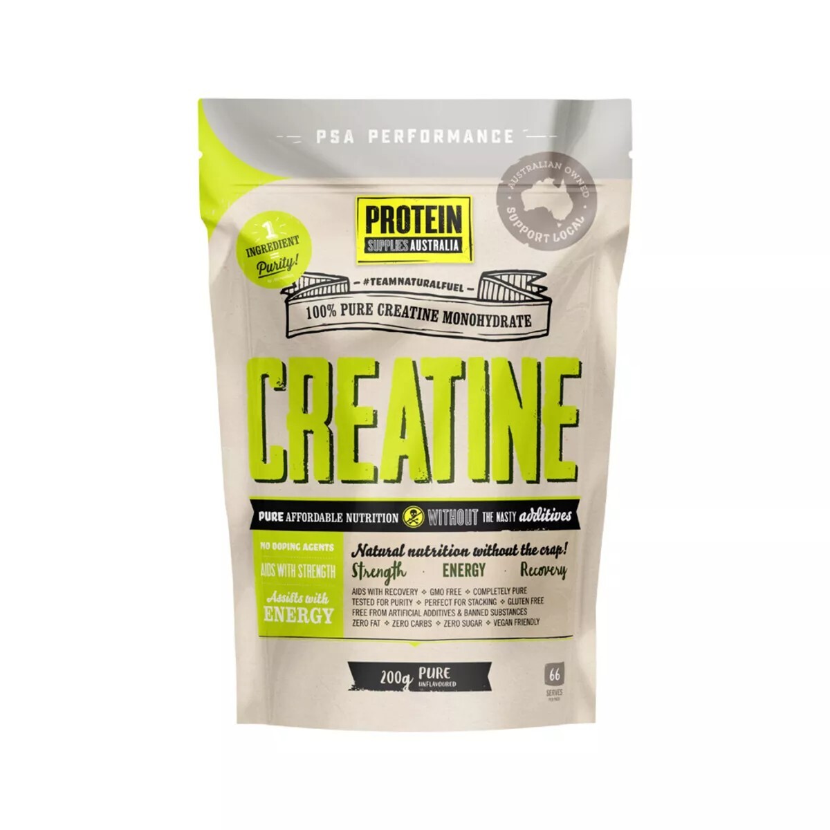 New Protein Supplies Australia Creatine Pure 200g – 500g Range