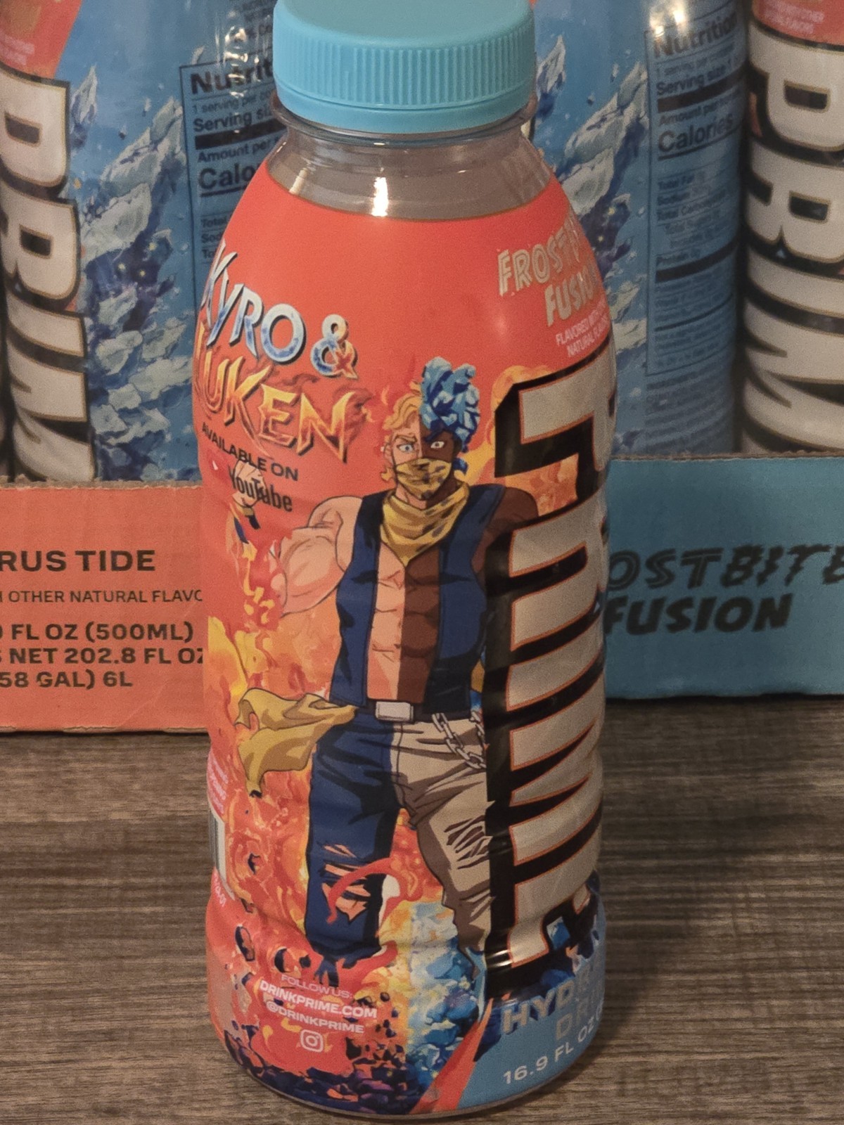 LIMITED EDITION FROSTBITE FUSION KYRO & LUKEN CHARACTER PRIME HYDRATION BOTTLE