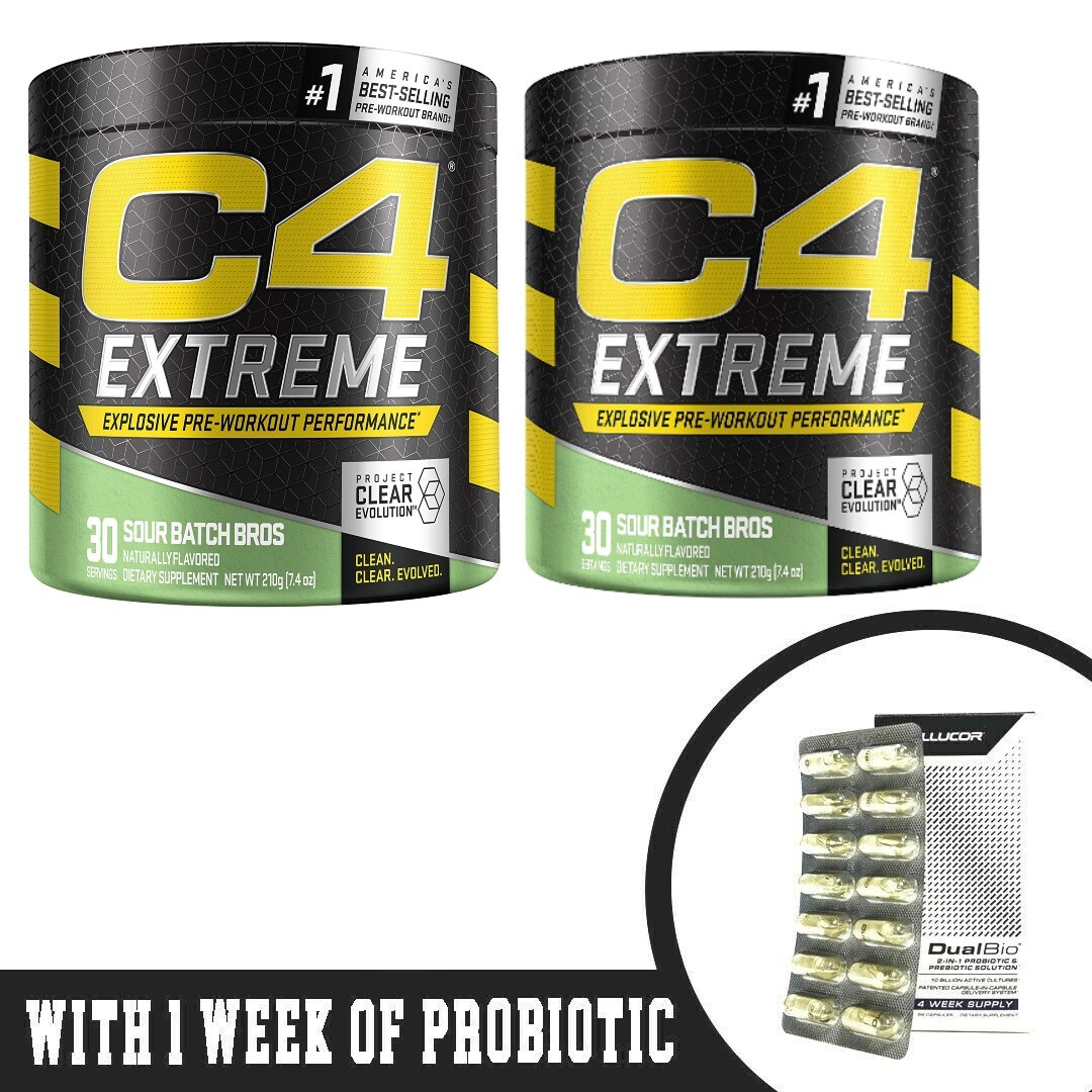 CELLUCOR – C4 ORIGINAL Pre-Workout Icy Blue Razz – 60 Servings & More