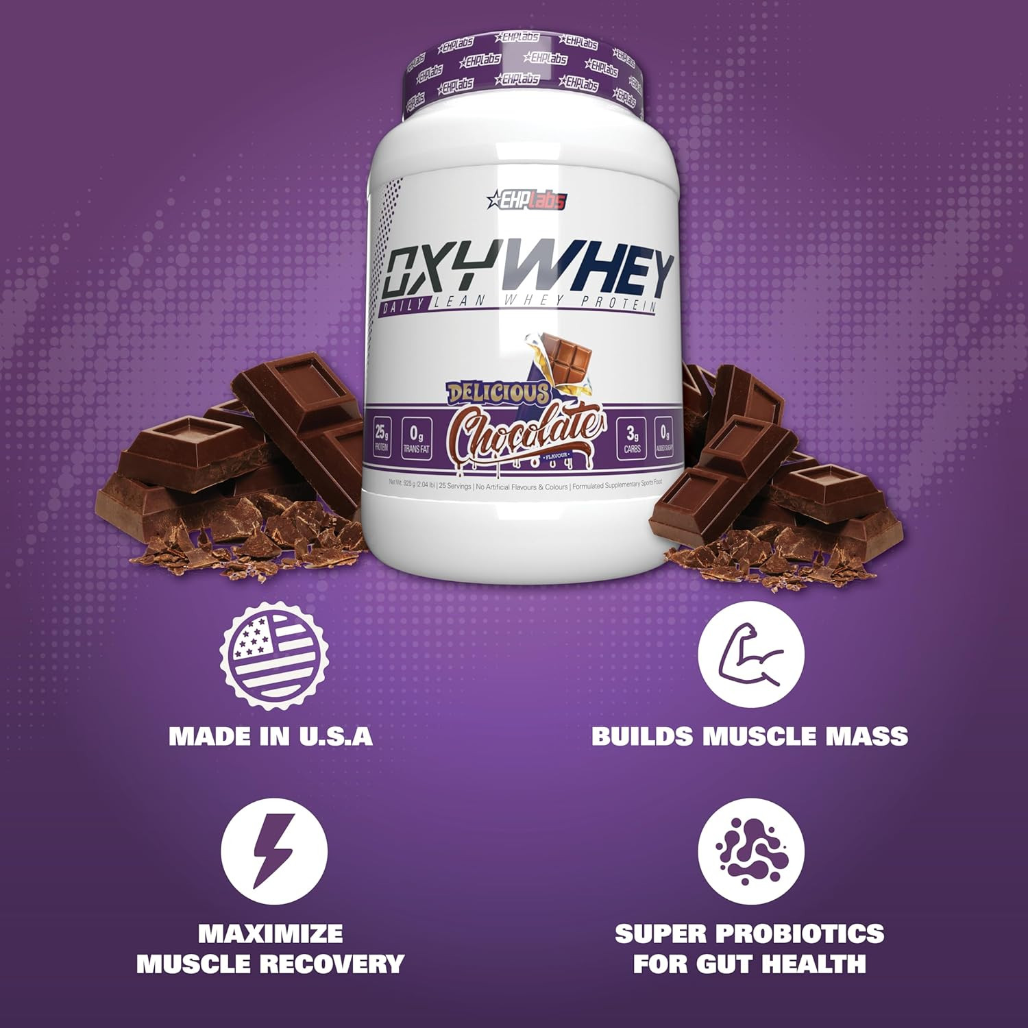 Oxywhey Whey Protein Isolate – 25G High Protein, Low Carb, Sugar Free Meal Repla
