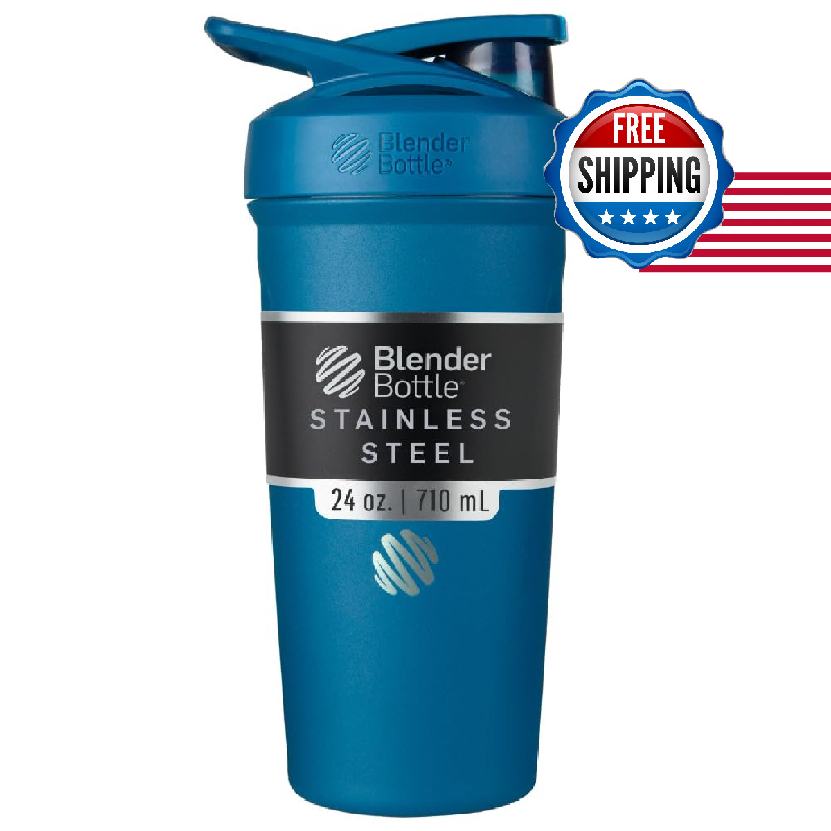 Blenderbottle Strada Shaker Cup Insulated Stainless Steel Water Bottle Wire