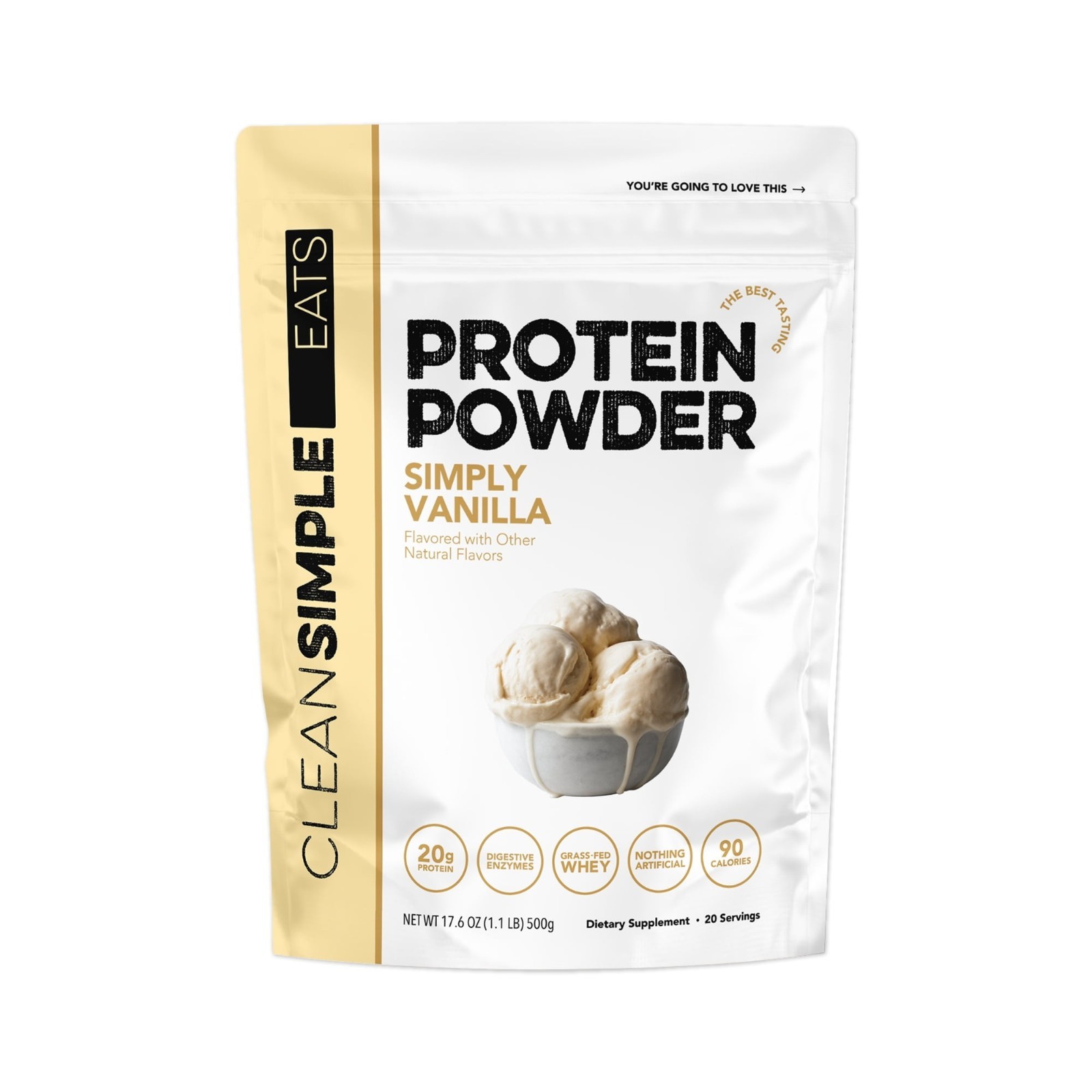 Clean Simple Eats Protein Powder Simply Vanilla 20 Servings FREESHIP