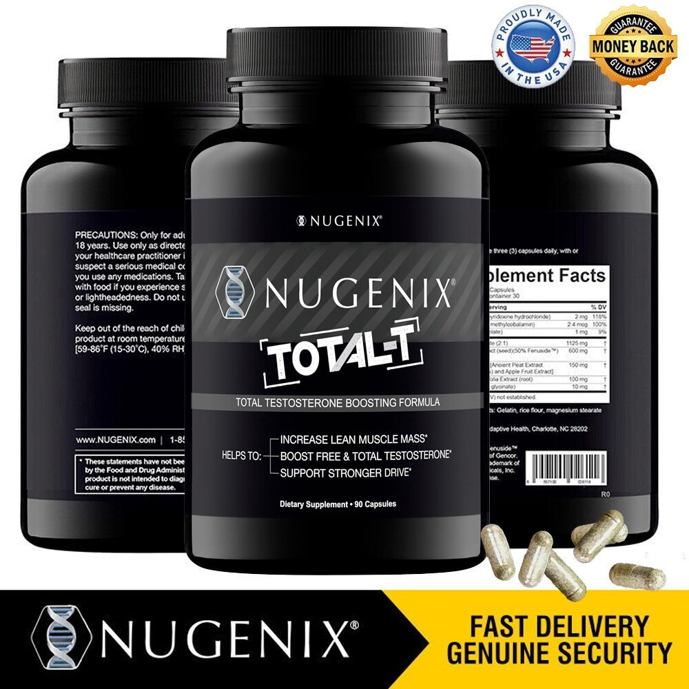 3x Value NUGENIX TOTAL-T Capsules -Testosteron Booster for Men, Energy & Stamina