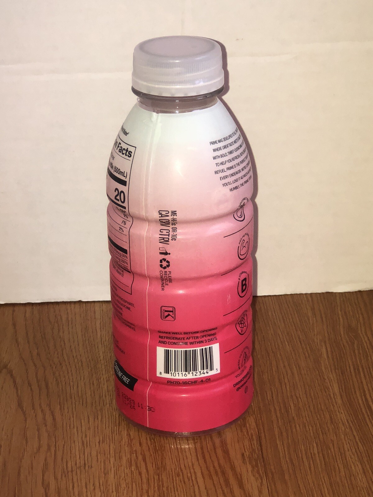 PRIME Hydration Drink CHERRY FREEZE Limited Color Change Label 16.9oz | 1 Bottle