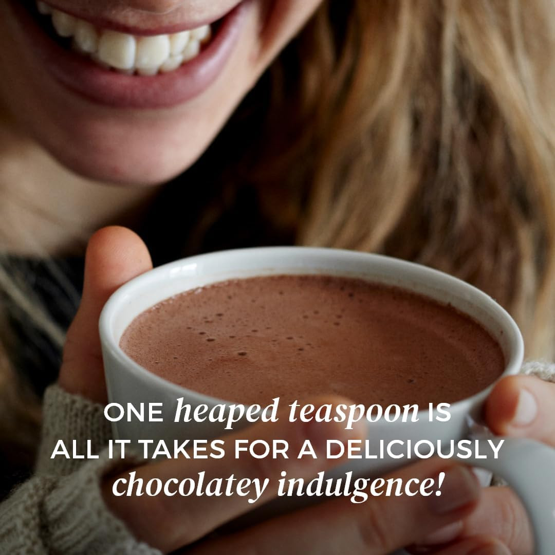Skinny 60% Cocoa Hot Chocolate (33 Servings) | 20 Calories Only, Keto Diet Drink