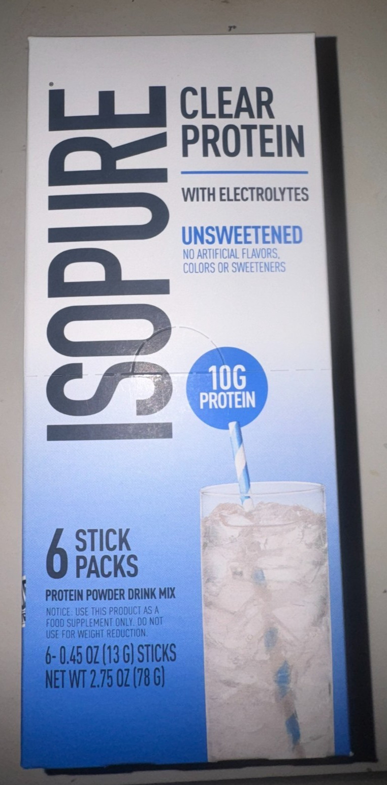 Isopure clear protein 6 servings
