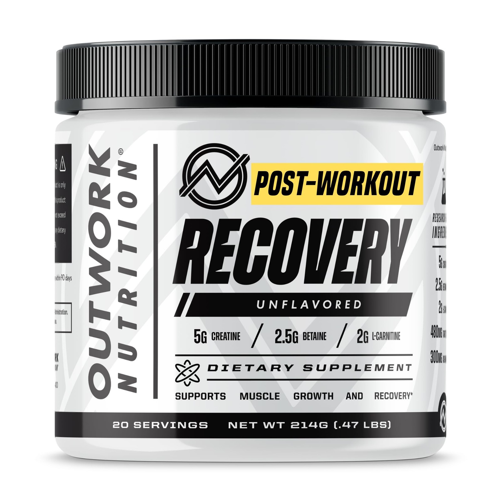Post Workout Recovery Powder – Creatine Monohydrate, KSM-66 Ashwagandha & Tar…