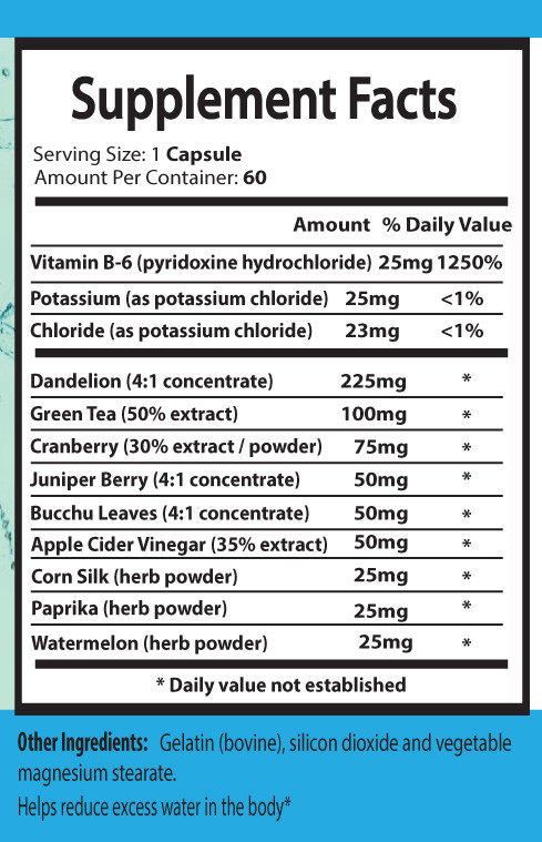 Immune system tablets – WATER AWAY – CLA COMBO – cranberry pills – enhancer her
