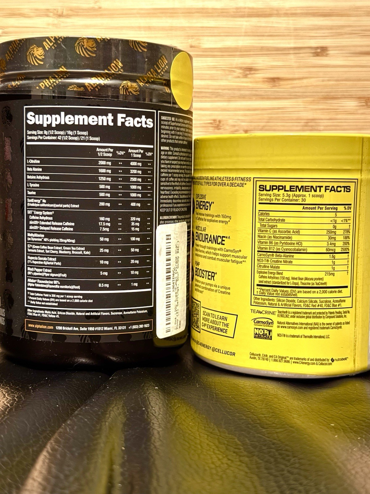 BUNDLE Alpha Lion & Cellucor Pre-Workout Powder