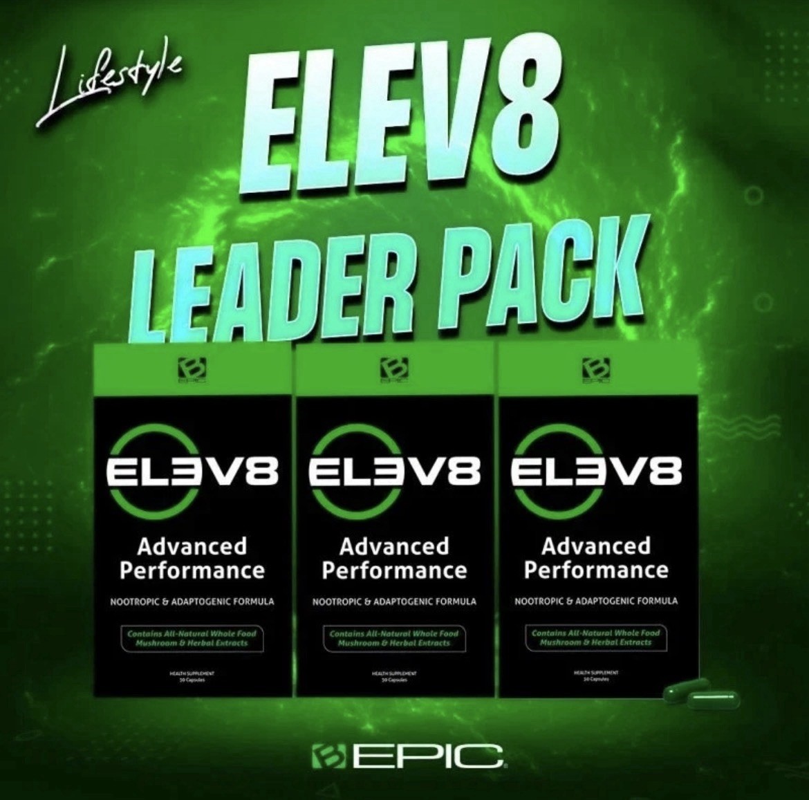 ELEV8 Leader Pack 3 Boxes (90 capsules)-From USA Free Shipping
