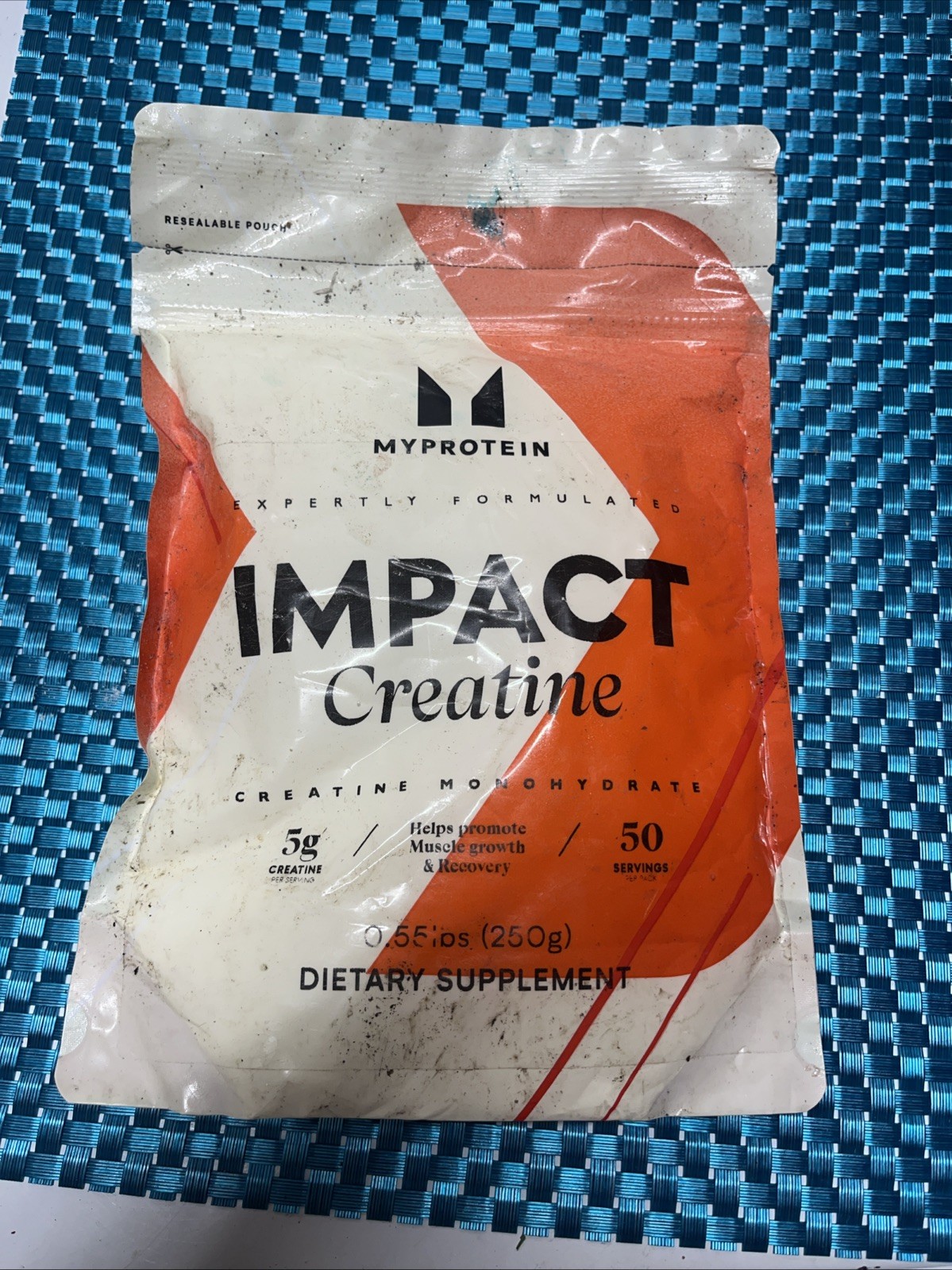 Myprotein Impact Creatine Monohydrate Powder .55lb 50Servings Pure Unflavored