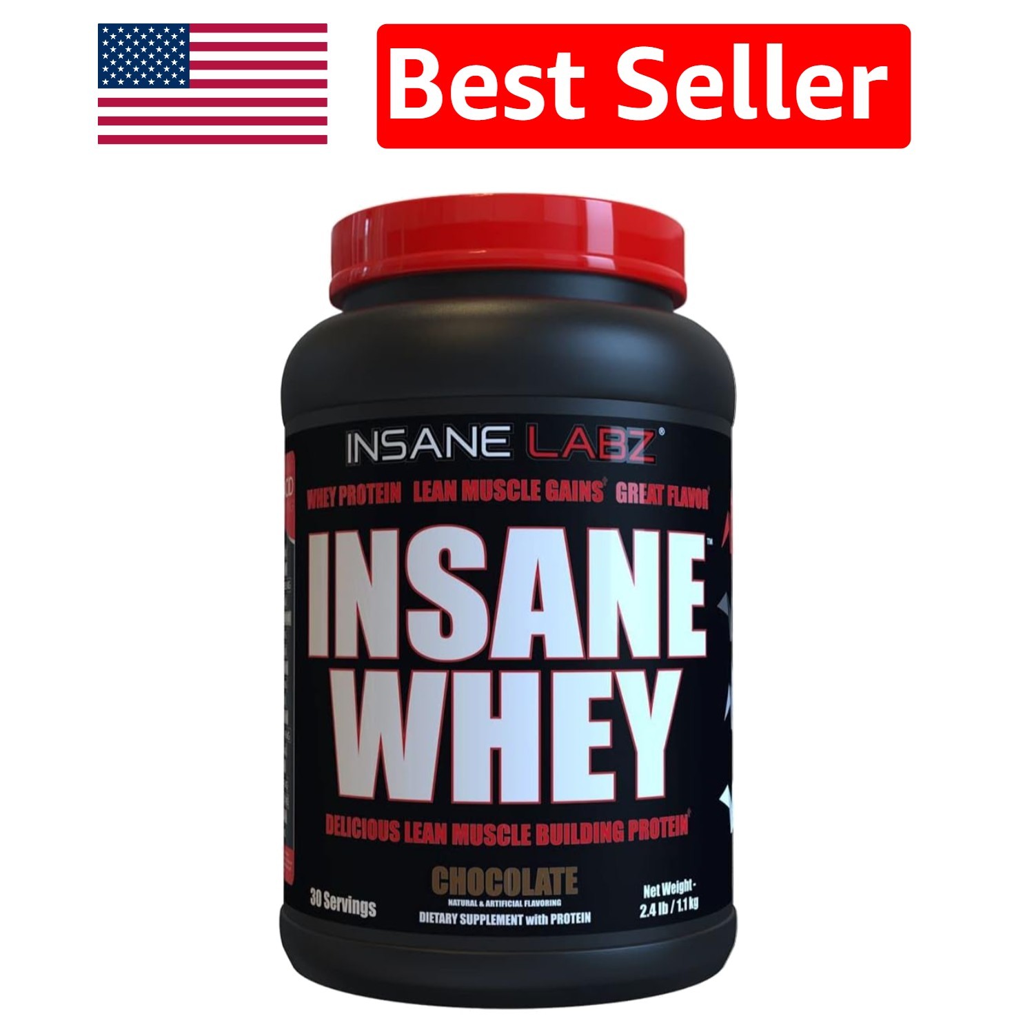 High-Quality Insane Whey Protein – 25g Per Serving, Meal Replacement Chocolate