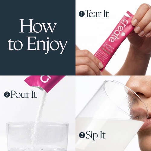 Create Wellness Creatine + Electrolytes Monohydrate Stick Packs NSF 12ct