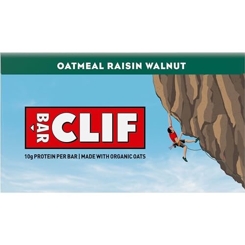 CLIF BAR – Energy Protein Bars – 10 Count (Pack of 1), Oatmeal Raisin Walnut