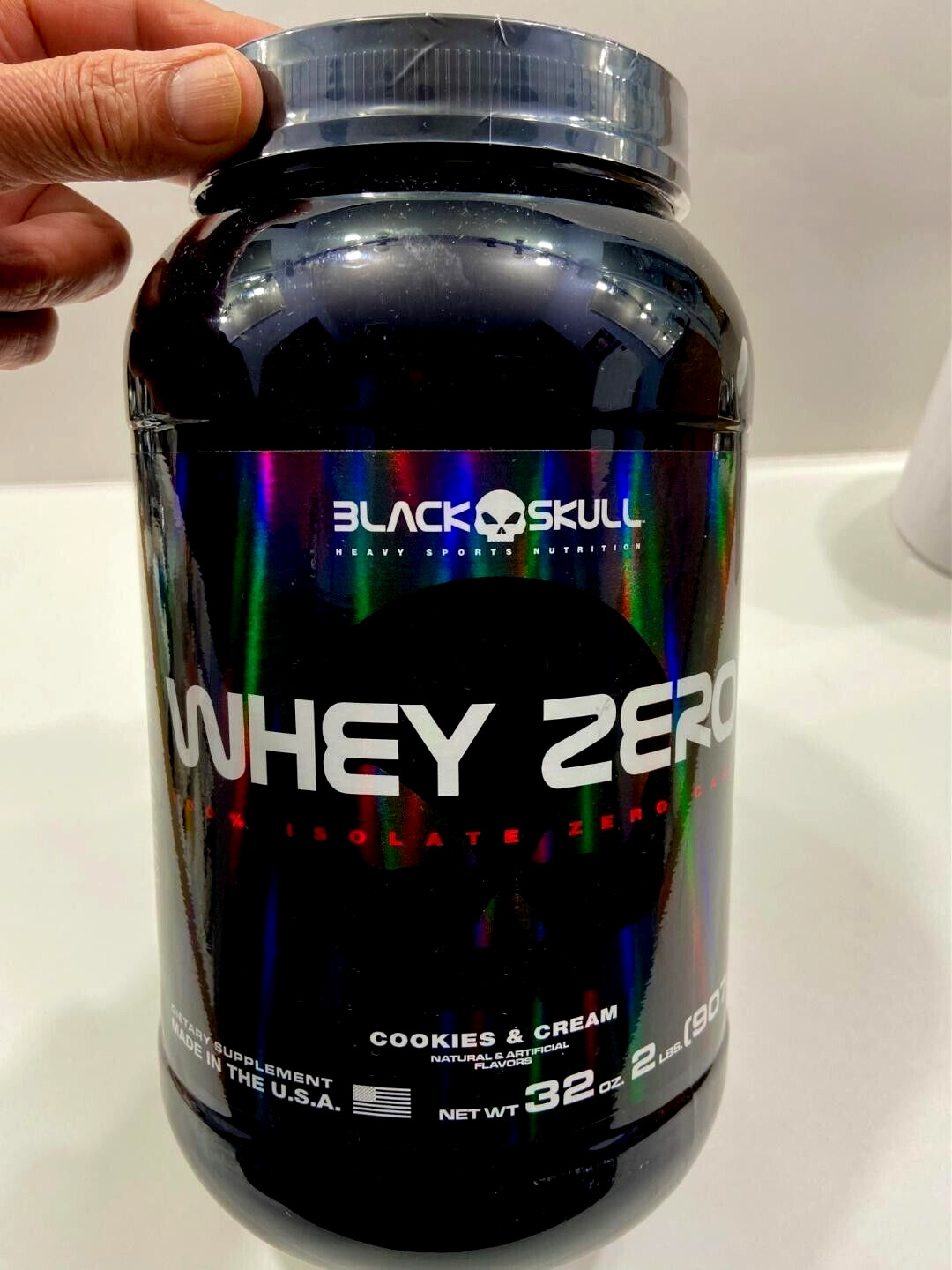 100% Isolate Whey ZERO Protein, Zero Carb Cookies & Cream 2Lb, 39 Servings