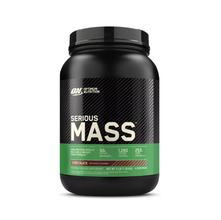 Optimum Nutrition Serious Mass Weight Gainer Protein Powder Chocolate 3 lb