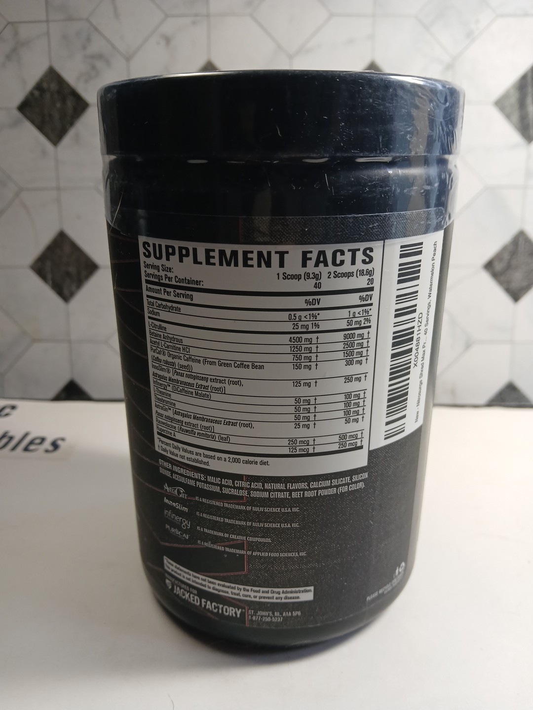 Nitro Surge, Shred Thermogenic Pre-Workout, Watermelon Peach 13.12 oz Exp 12/26