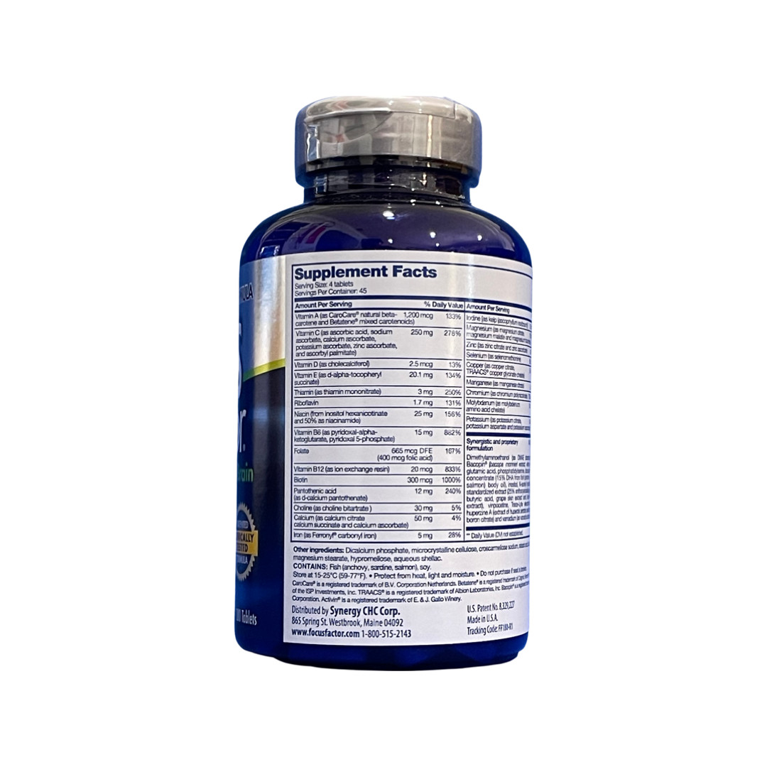 FOCUS Factor Brain Nutrition for the Brain. 180 Tablets